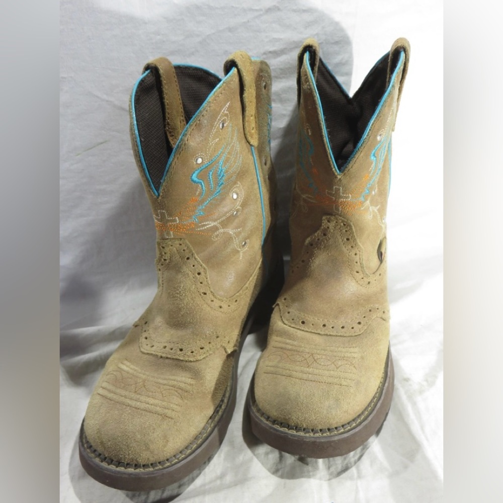 Women's Light Brown Size 9B Justin Gypsy Western Style Fashion Boot